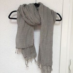Cotton Striped Summer Scarf